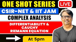 Differentiability amp Cauchy Riemann Eq  Complex Analysis One Shot for CSIR NET amp IIT JAM  By GP Sir [upl. by Danaher]