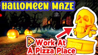 Hanxi Plays Halloween Maze for the Trophy in Work At a Pizza Place WAAPP roblox [upl. by Qiratla]