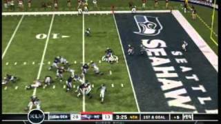 Madden 11 Seahawks vs Patriots official superbowl sim [upl. by Lilak260]