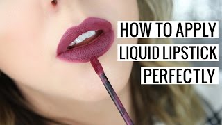 How to Apply Liquid Lipstick Perfectly [upl. by Aicina]