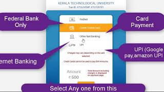 Ktu Online Fee Payment [upl. by Kcirdot]