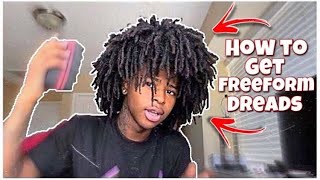 FREE FORM TUTORIAL Afro with locks pt2 [upl. by Aiken]