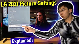 LG 2021 OLED TV C1 G1 Picture Settings Explained  Big Changes [upl. by Noyart548]