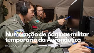 Numeração de páginas para militar temporário da Aeronáutica aprenda como fazer [upl. by Ysnat]