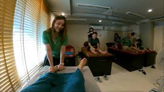 ASMR Thai Massage Foot and Groin Massage [upl. by Eizdnil]