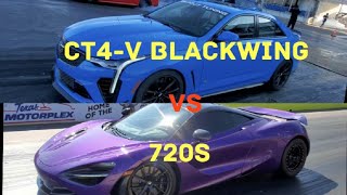 CT4V BLACKWING vs McL 720s [upl. by Elatia29]