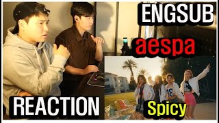 aespa 에스파 Spicy MV REACTION [upl. by Torrin]