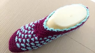 Easy Knitting Ladies Shoes  Slippers  Socks Booties [upl. by Whitehurst]