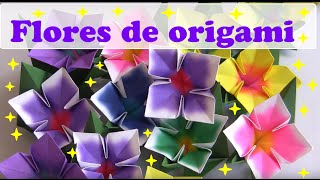 FLOR 4 PÉTALAS DE ORIGAMI [upl. by Marita]