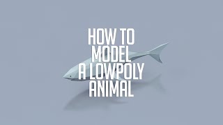 How to model a LowPoly Animal  Cinema4D [upl. by Adnohral381]