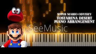 Super Mario Odyssey Tostarena Desert Piano Arrangement [upl. by Ethe]