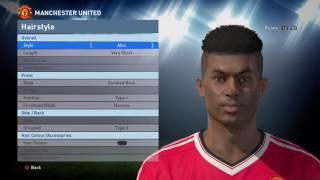 PES 2016  Marcus Rashford face build [upl. by Carlstrom315]