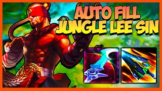 I got AUTOFILLED JUNGLE Lee Sin in League Of Legends TOP TO DIAMOND [upl. by Alimhaj]