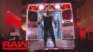 Braun Strowman returns to attack and challenge Roman Reigns Raw June 19 2017 [upl. by Keviv]