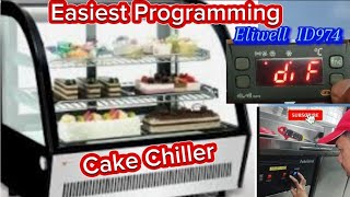 ELIWELL ID974 DIGITAL THERMOSTAT PROGRAM TO CAKE CHILLER [upl. by Atilef40]