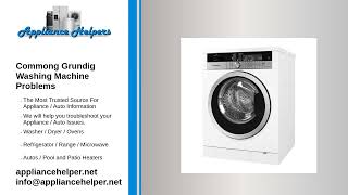 Common Grundig Washing Machine Problems [upl. by Lezlie]