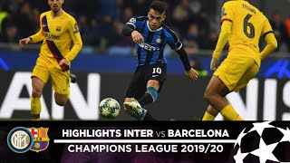 INTER 12 BARCELONA  HIGHLIGHTS  Matchday 06  UEFA Champions League 201920 [upl. by Bough]