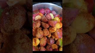 steakandpotatoes 😋 Quick amp Easy Red amp Gold Potatoes Recipe food cooking recipe [upl. by Dhiman405]