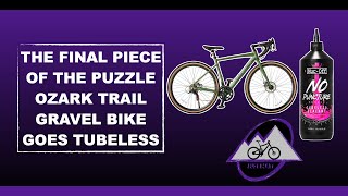 TUBELESS CONVERSION OZARK TRAIL RIDGE GRAVEL BIKE [upl. by Mott]