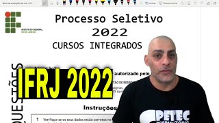 IFRJ 2022 MATEMÁTICA  2a parte [upl. by Elokcin]