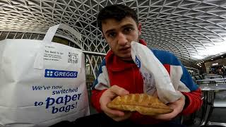 I Travelled To London Kings Cross To Try Greggs [upl. by Seften900]