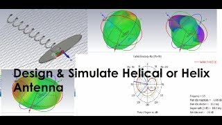 How to Design amp Simulate Helical or helix Antenna using CST STUDIO SUITE [upl. by Natsirt106]