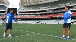 Santa Cruz y Angeleri practicaron el fútbol australiano [upl. by Irvine]