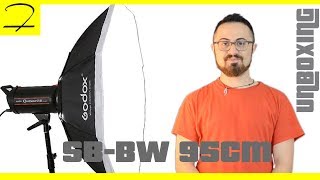 UNBOXING SBBW 95cm Fomito Godox Top Octagon Softbox 37quot 95cm Bowens Mount for Studio Strobe Flash [upl. by Akeyla]