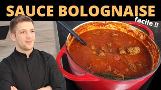 Comment faire une sauce BOLOGNAISE maison  Recette facile [upl. by Bartel]