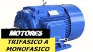 COMO TRANSFORMO UN MOTOR TRIFASICO A MONOFASICO  THREE PHASE MOTOR TO SINGLE PHASE [upl. by Ana387]