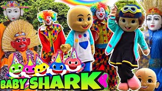 BABY SHARK SONG 😍 BADUT feat ONDEL ONDEL LUCU JOGET Lagu BABY SHARK DUDUDU ada BADUT BOBOIBOY 😎Remix [upl. by Coralie]