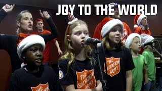 Salvation Army Band Christmas Carols  Joy to the World  Junior Soldiers [upl. by Ahsykal]