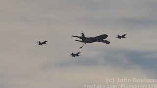 2022 Atlantic City Airshow  Flybys  F16 KC135 amp NBC 10 News Chopper [upl. by Anirdna]