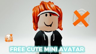 How To Make a CUTEE MINI AVATAR in Roblox for FREE🥰🤑🫶 0 ROBUX [upl. by Blackington]