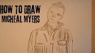 How To Draw Micheal Myers [upl. by Einberger]