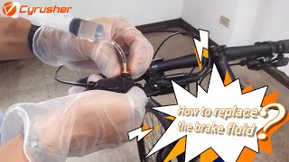 How to Replace the XF800 Hydraulic Brake Oil Tutorial  Cyrusher Sports [upl. by Creamer]