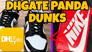 NIKE DHGATE PANDA DUNKS LOW REVIEW [upl. by France]