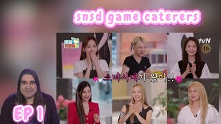 The Game Caterers 2 x SNSD  EP 1  REACTION [upl. by Llerej]