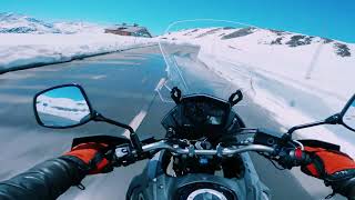 Großglockner Hochalpenstraße  MOTORCYCLEHEAVEN  Suzuki VStrom 650  KAISERWETTER [upl. by Pulchi]