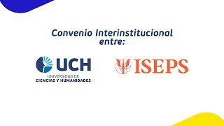 Firma de convenio entre la UCH y el Instituto Superior de Especialidades Psicológicas  ISEPS [upl. by Roberto596]