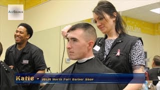 US Army Barber Shop at Joint Base LewisMcChord [upl. by Lessirg522]