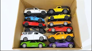 BOX FULL OF Model Cars Honda Civic Bugatti Divo McLaren 650s Audi Rs7 Ford Raptor Ferrari sf90 [upl. by Hanny934]