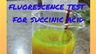 fluorescence test for succinic acidreaction testinglabtest👇 [upl. by Ewell357]