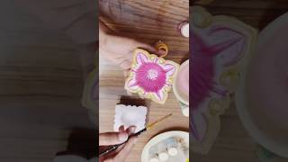 Diyas decorations at home with fevicryl paints diy shortsvideo diwaliart diyas diyadecoration [upl. by Atrebla38]