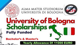 University of Bologna Italy Scholarship 2024  No IELTS  How To Apply Online [upl. by Saberio]