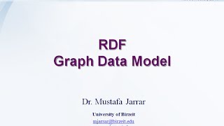 RDF  Graph Data Model Part 22 [upl. by Aicertal]