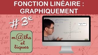 Déterminer graphiquement une fonction linéaire  Troisième [upl. by Pillyhp]