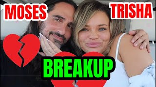 TRISHA PAYTAS amp MOSES HACMON BREAKUP OVER EX GIRLFRIEND DRAMA [upl. by Enner]