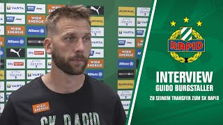 Guido Burgstaller in seinem ersten RapidTV Interview [upl. by Rehpotsrihc]