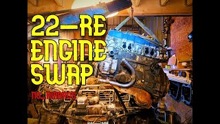 OLD BLEW  THE RESURRECTION OF A DEAD 4x4 engineswap toyota4x4 22re [upl. by Tamas]